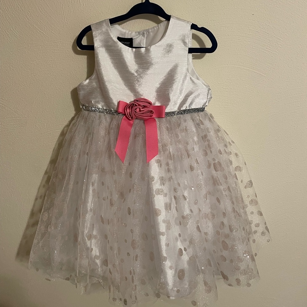 White toddler holiday dress 2T